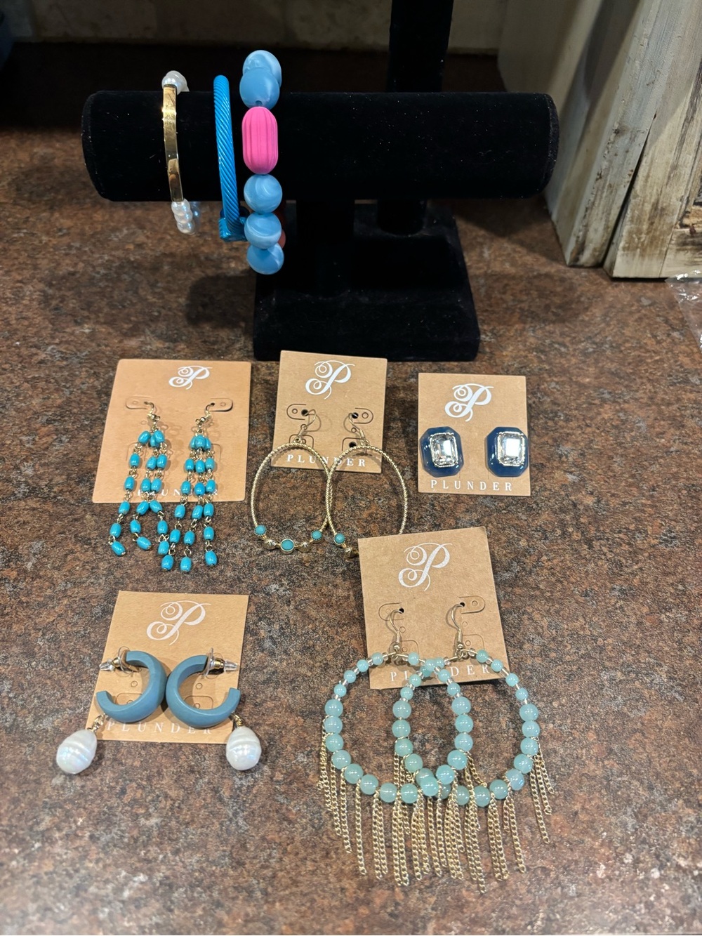 ⭐️Plunder Turquoise, Blue, Pink and Gold Mixed Jewelry Set